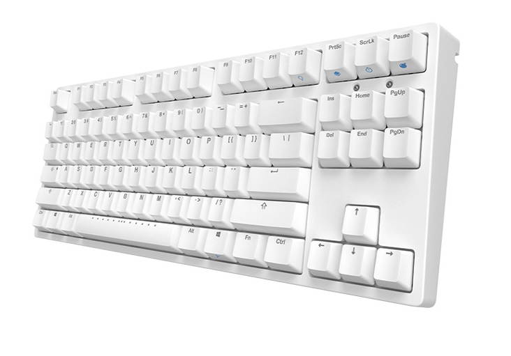 iKBC F87 RGB TKL Mechanical Keyboard with Cherry MX Brown Switch, Black PBT Double Shot Keycap