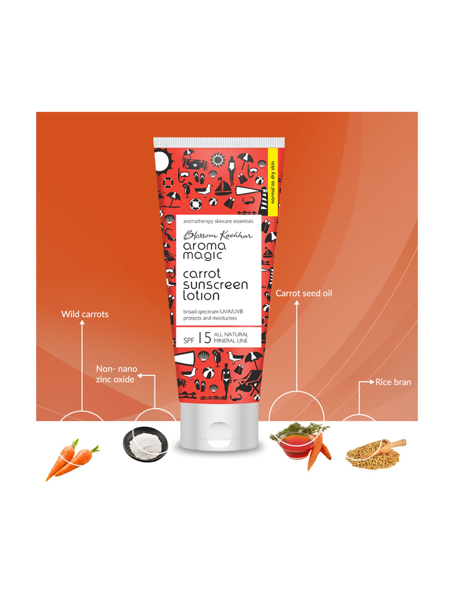 Aroma Magic Carrot Sunscreen Lotion - 50 ml