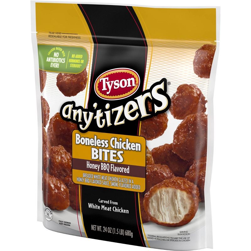 Tyson Any'tizers Honey BBQ Boneless Chicken Wings Bites - Frozen - 24oz
