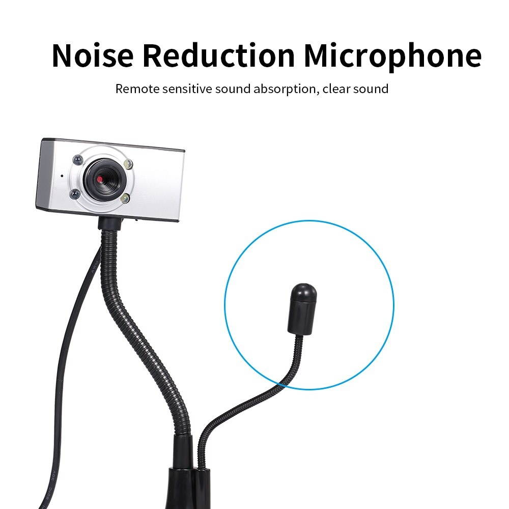 Webcam 1080P Computer Camera with Privacy Cover USB Connection Built-in Noise-reduction Microphone for Live Video