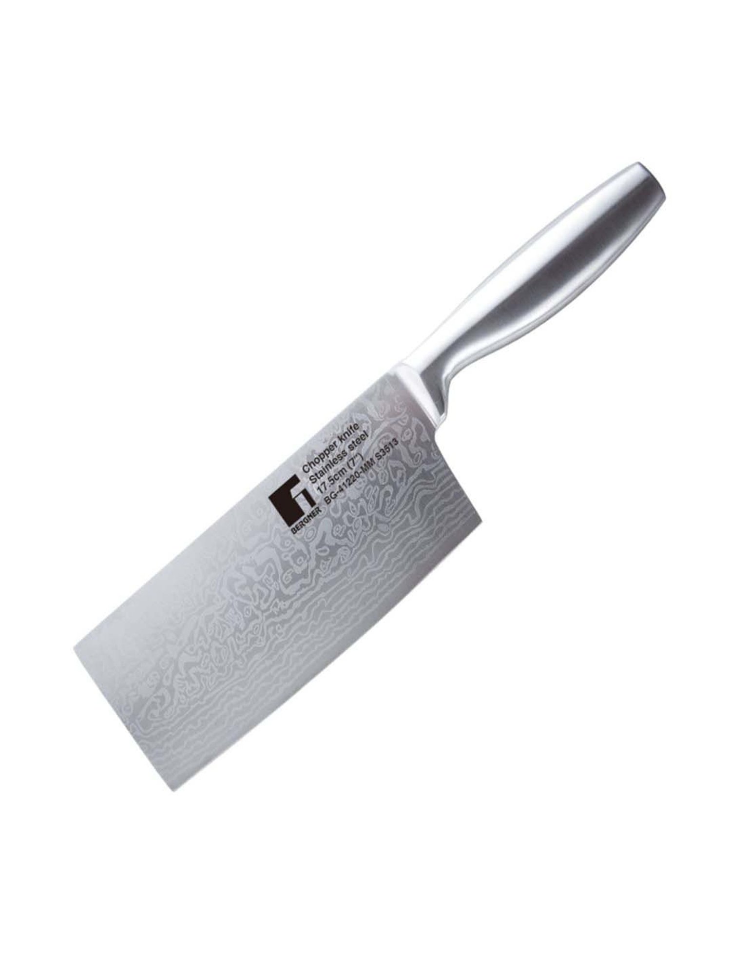Bergner Argent Silver Stainless Steel 17.5 cm Chopper Knife