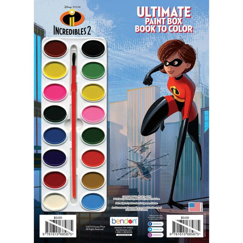Incredibles 2  Paintbox Book
