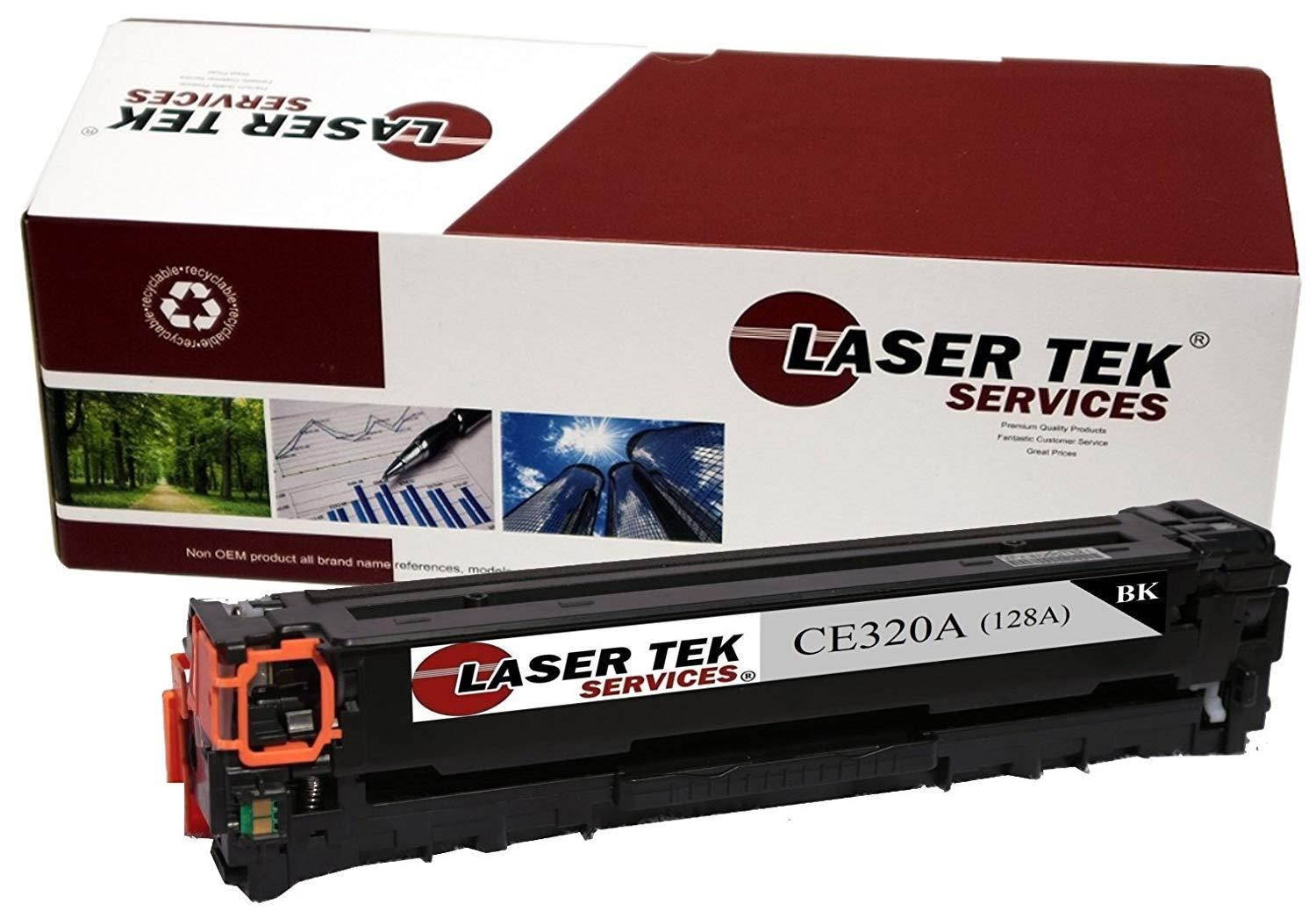 Laser Tek Services&reg; Replacement HP CE320A (128A) Black High Yield Toner Cartridge