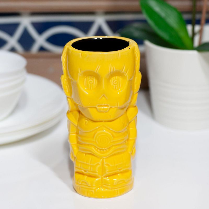 Beeline Creative Geeki Tikis Star Wars C-3PO Mug | Crafted Ceramic | Holds 14 Ounces