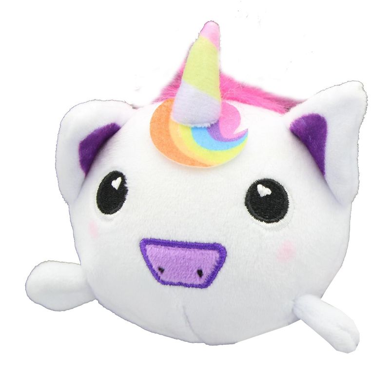 MMG Brands Moosh-Moosh 3 Inch Plushy Skwishy - Swirl the Rainbow Unicorn