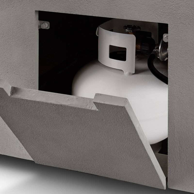 Caraga Casual Rectangle Propane Fire Table Flint - Jensen Co.