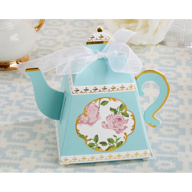 24ct Tea Time Whimsy Teapot Favor Box