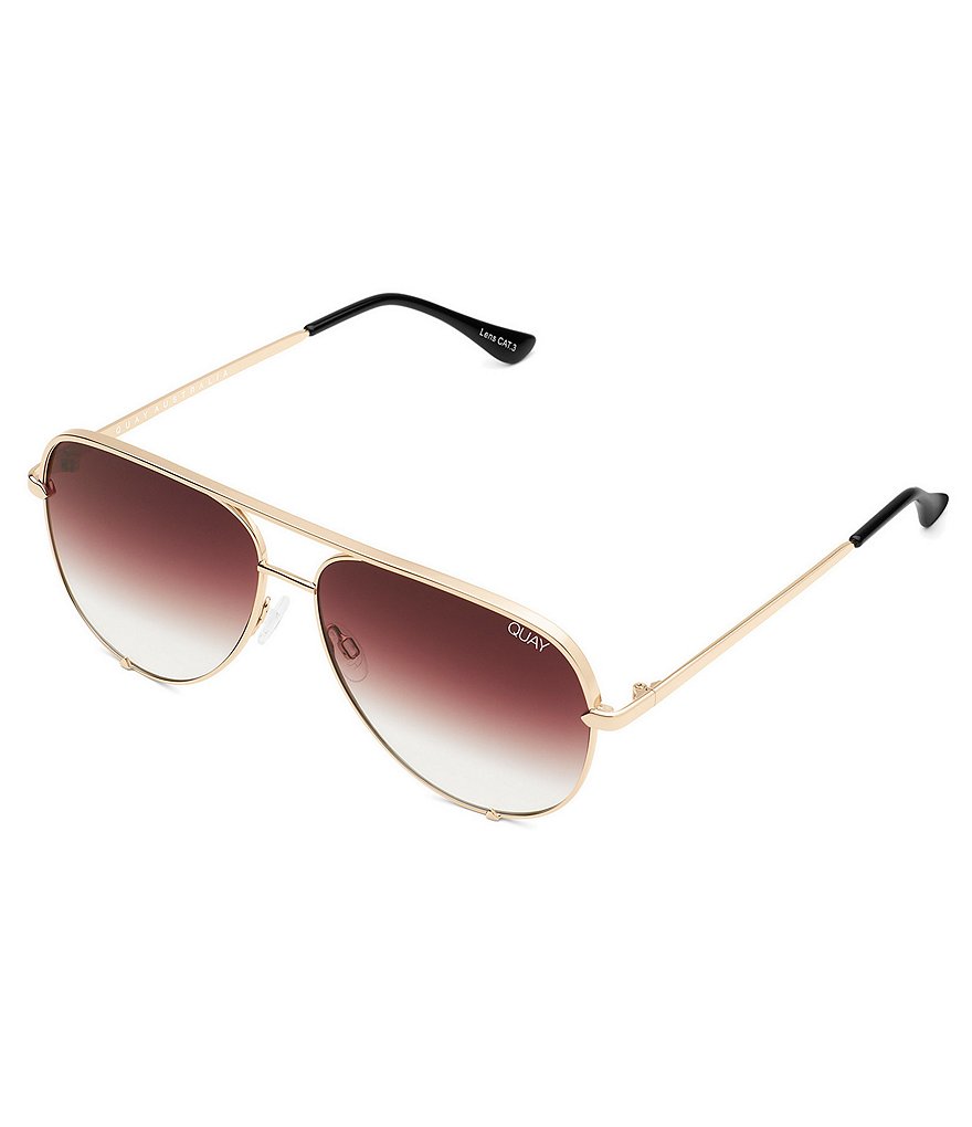 Quay Australia High Key Aviator Sunglasses