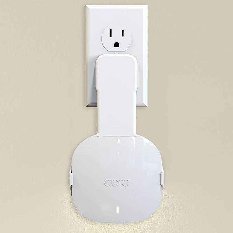 Wall Mount Holder for eero mesh WiFi System Fit for Both 15W and 24W Plugs No Messy Wires | Space Saving | Easily Be Moved Outlet Mount Holder for eero WiFi Router 3 Pack