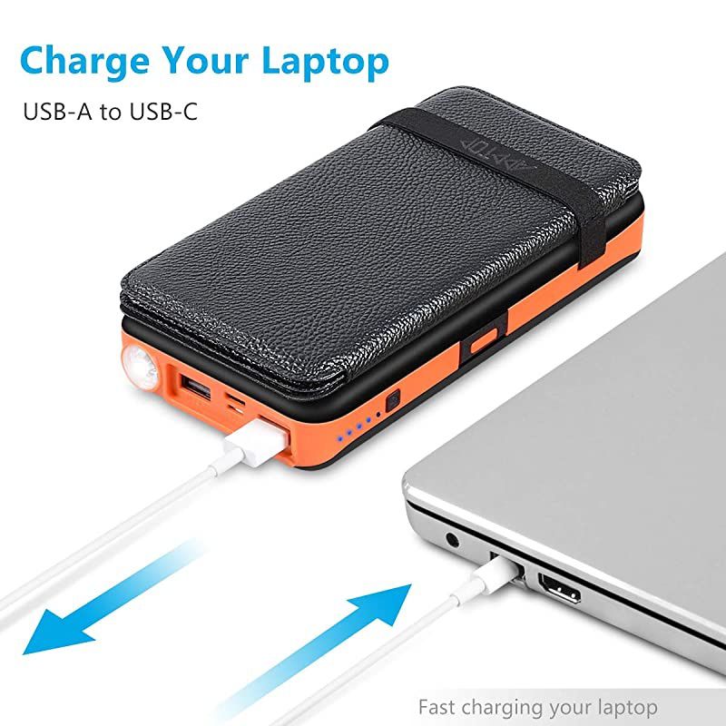 Solar Charger 25000mAh  Portable Solar Power Bank with TypeC Input for Smart Phones iPad Laptop and Outdoor Waterproof