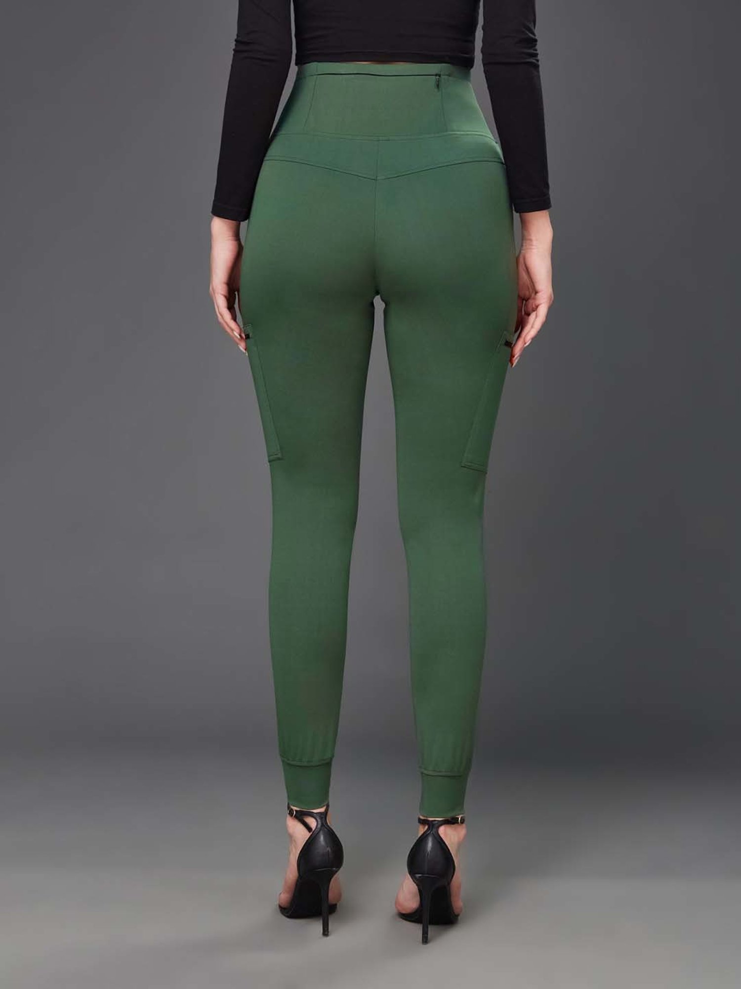 Miss Chase Green High Rise Treggings