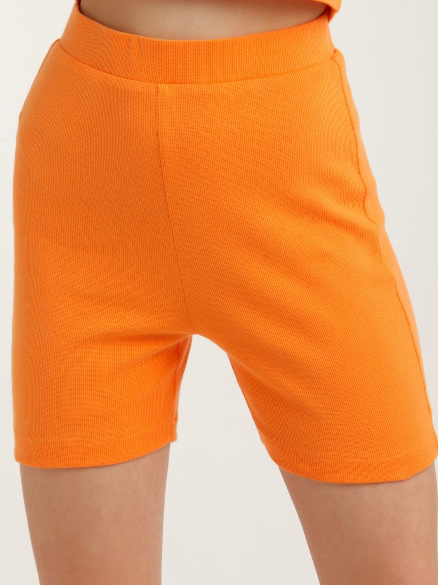zink Z Orange Cotton Shorts