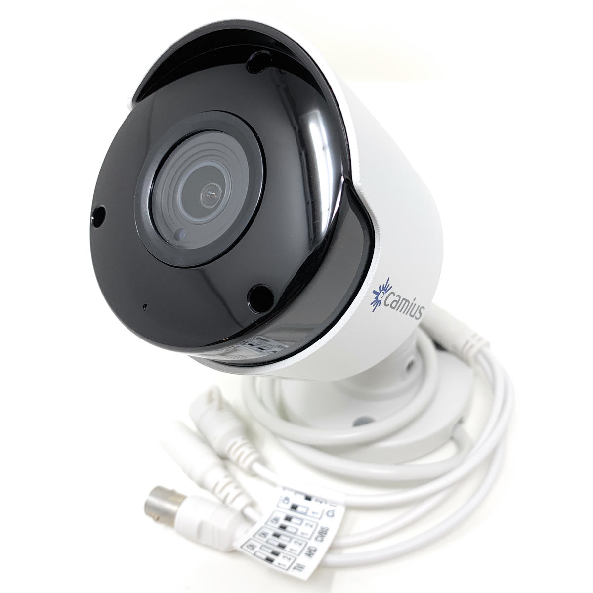 Camius 4K 8MP Outdoor Bullet Security Camera for analog DVR, 3840 x 2160, wide 2.8 mmm Lens, BW and Color Night vision, 4-in-1 CVBS, AHD, CVI, TVI dip switch - FB4KATC-2.8mm