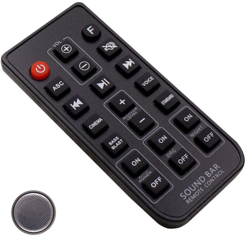 Universal Remote Control AKB74815396 with Coin Battery for LG SJ3 SH3B SPH3B-W SJ4 SK4D SJ4R SJ4Y SJ4Y-S Sound Bar