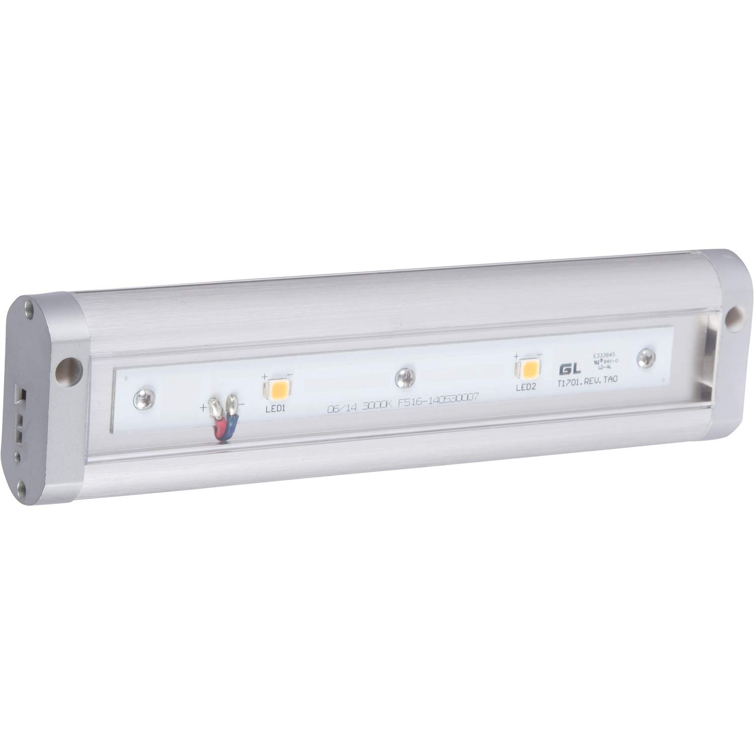 Morris Products LED Dimmable Under Cabinet Light &ndash; 12  Dual Hardwire, Plug-in &ndash; Brushed Aluminum &ndash; 3 LED, 5 Watts, 240 Lumens &ndash; Energy Efficient &ndash; for Lighting Work Surfaces, Kitchen Counter Tops