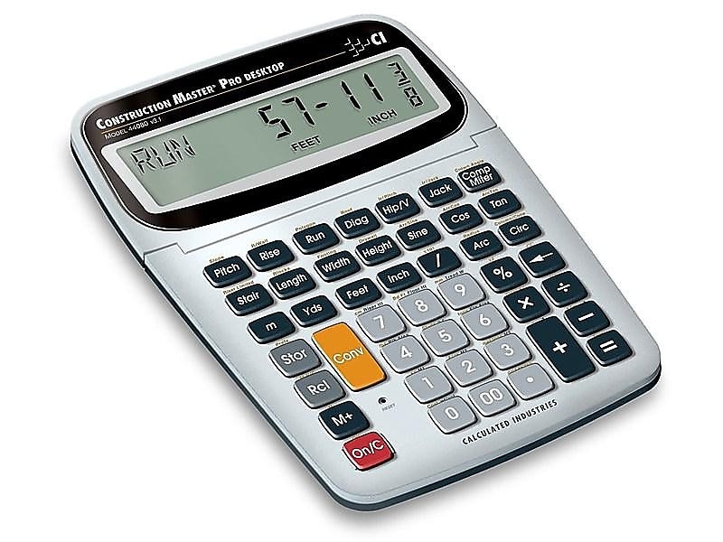 Desktop Construction Calculator CALCULATED INDUSTRIES 44080