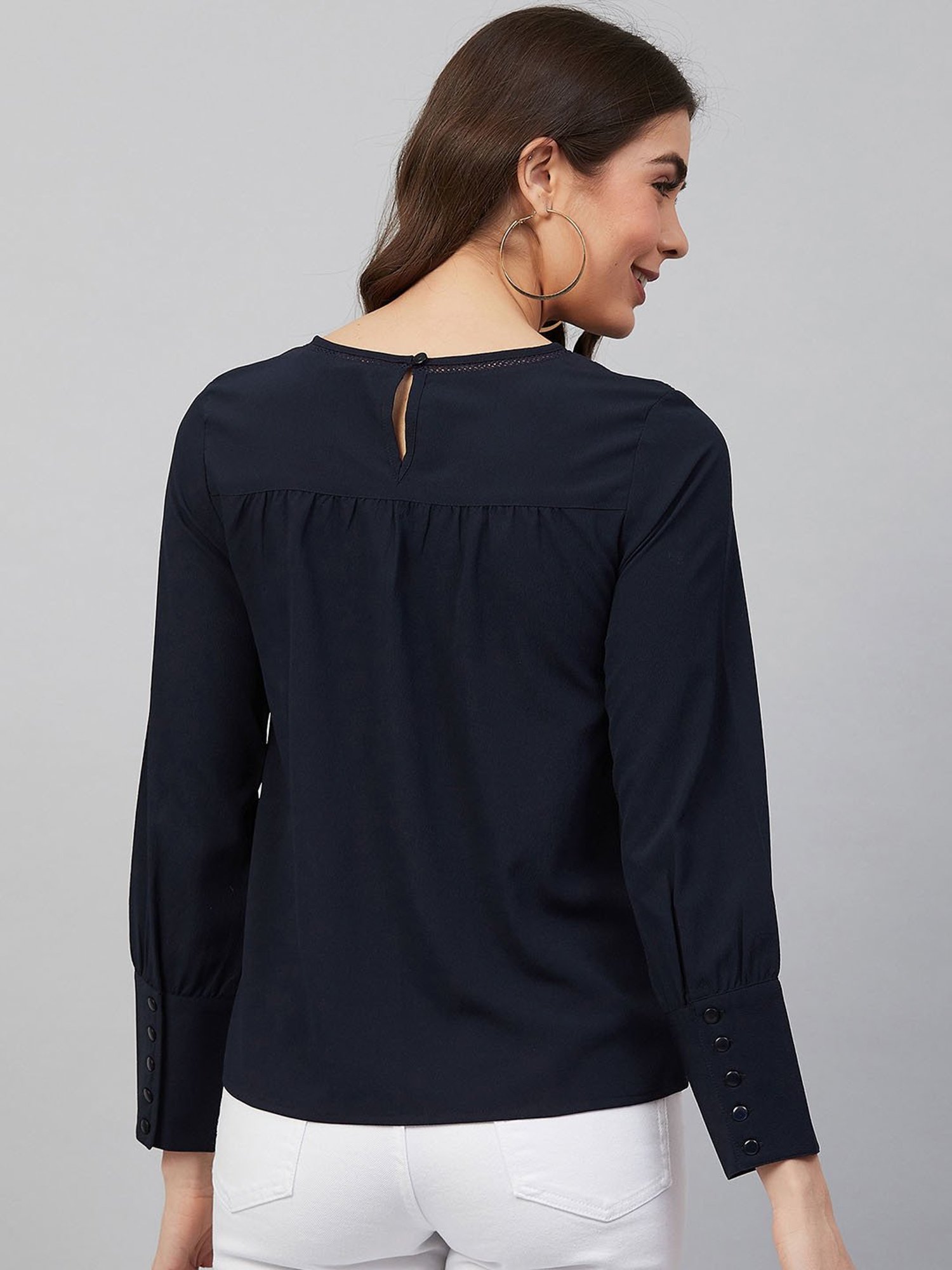 Carlton London Navy Top