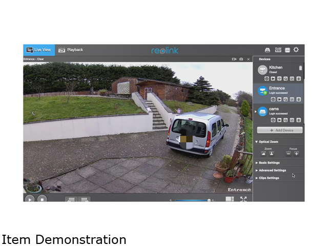 Reolink 5MP Wireless Security IP Camera, 2.4/5GHz WiFi, 4X Optical Zoom, Motion Detection, 100ft Night Vision RLC-511W