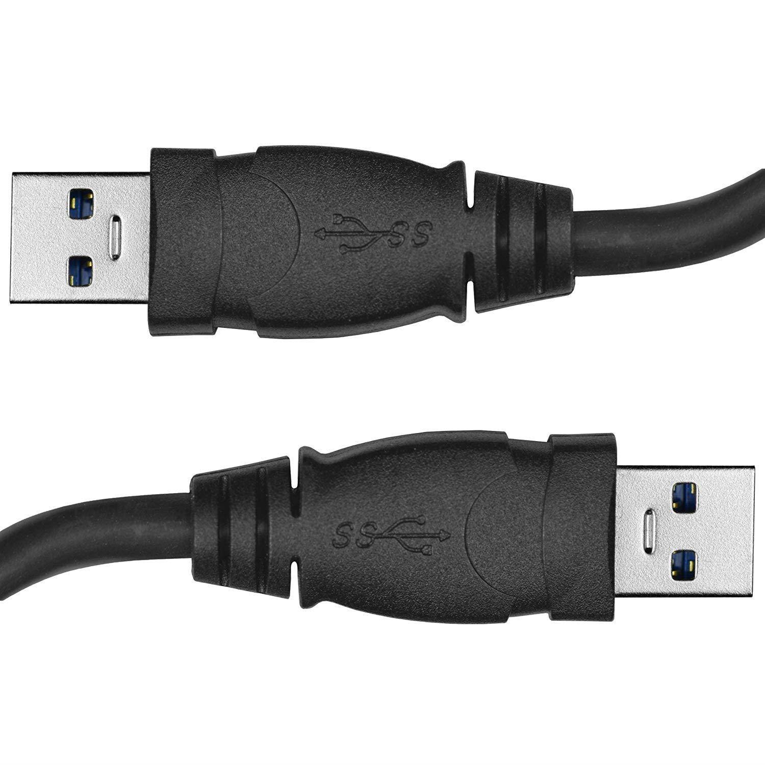 Mediabridge USB 3.0 - USB Cable (4 Feet) - SuperSpeed A Male to A Male