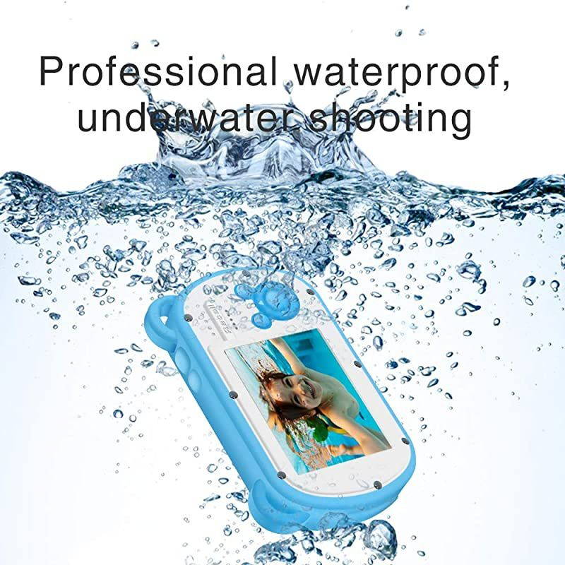 Camera HD 1080P Waterproof Camera for Kids 39 Years Old Boys Girls Toys Camera for Children Gift Flash and Mic Swimming
