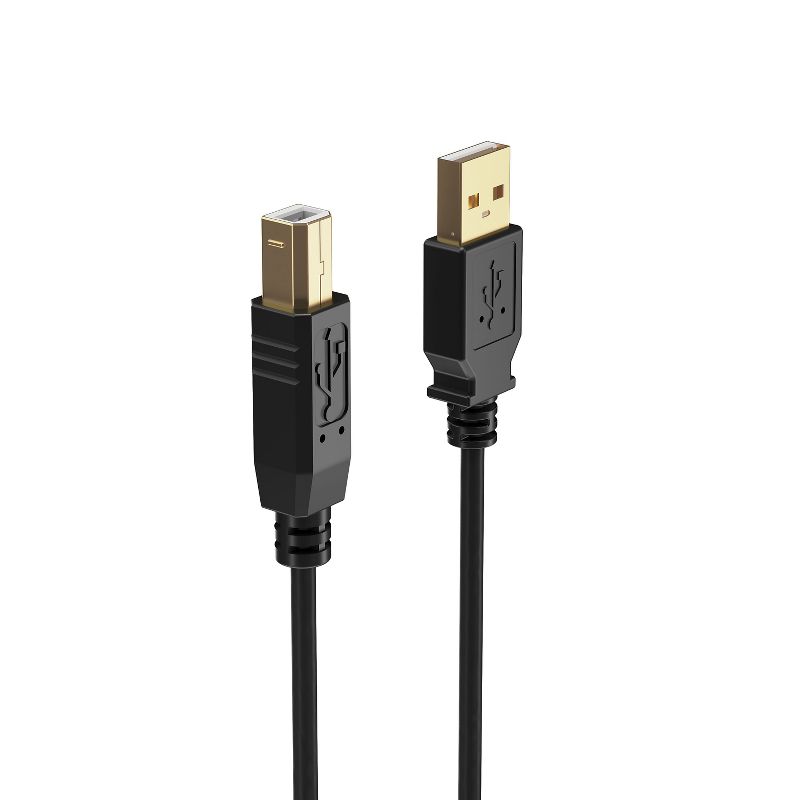 NXT Technologies 11' USB A Male/B Male, Black NX29930