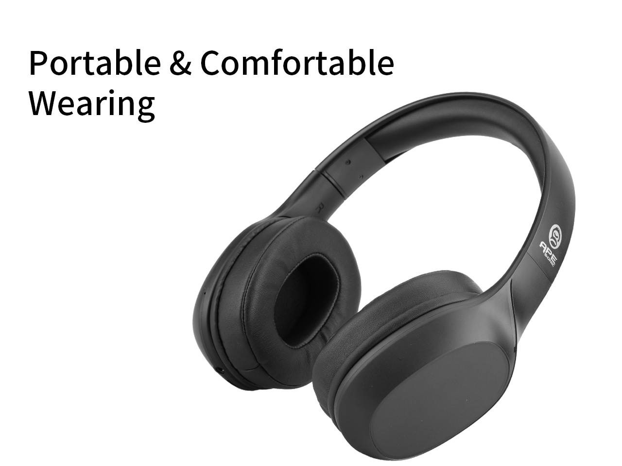 ApeSonic Tangerine : Bluetooth 5.0 Wireless Headphones, Classic tuning & Premium audio, Hi-Fi & Hi-Res Life style, over ear design, Lightweight & Comfortable to wear