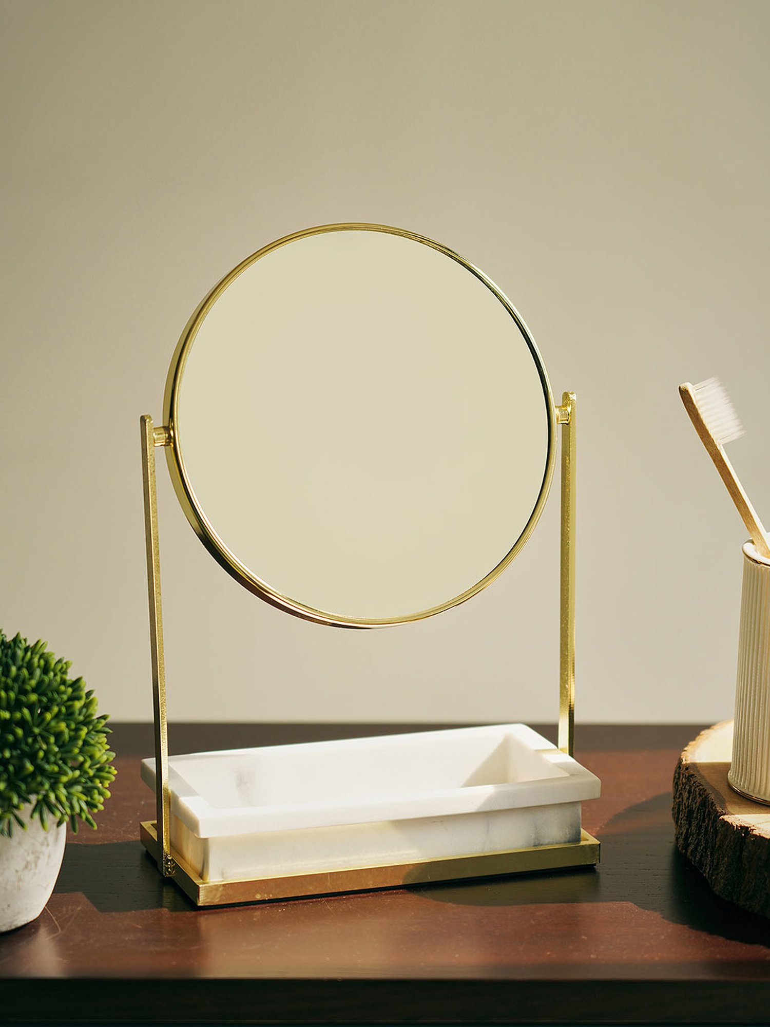 Pure Home and Living Gold Metal Mirrors