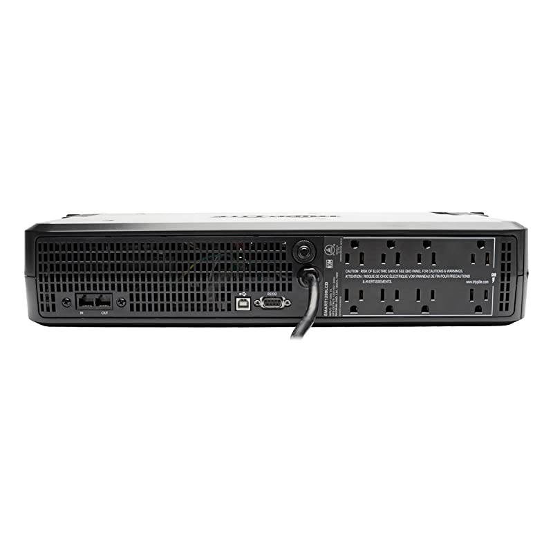 CP1000AVRLCD Intelligent LCD UPS System 1000VA600W 9 Outlets AVR MiniTower Black