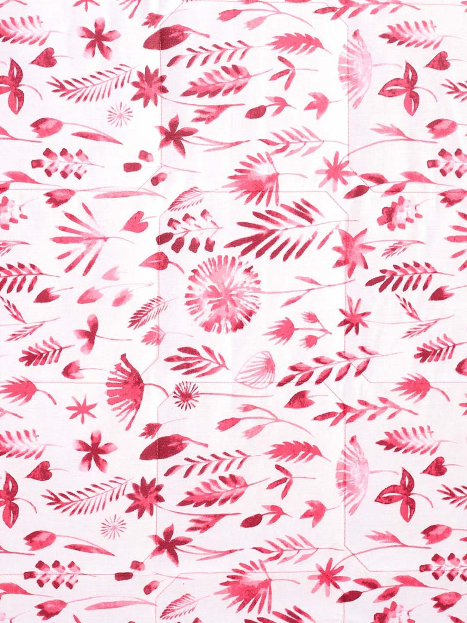 Maspar Lexus Floral Red Cotton 100 GSM Quilt - Set of 1