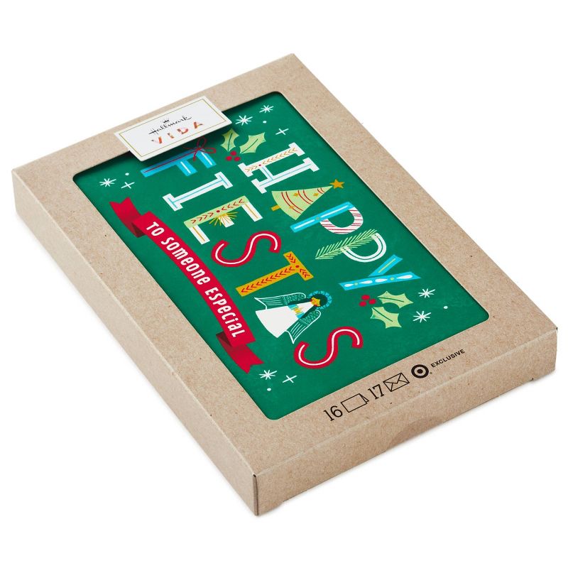 16ct Hallmark Vida Happy Fiesta Lettering Boxed Cards