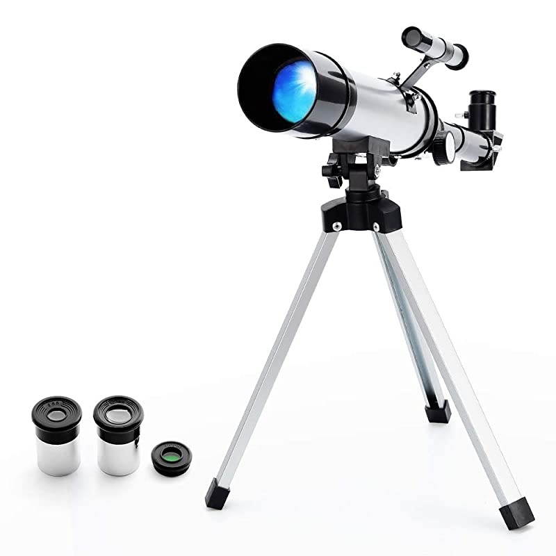 Star Finder with Tripod F36050 HD Zoom Monocular Space Astronomical Spotting Scope for Kids and Beginner Small