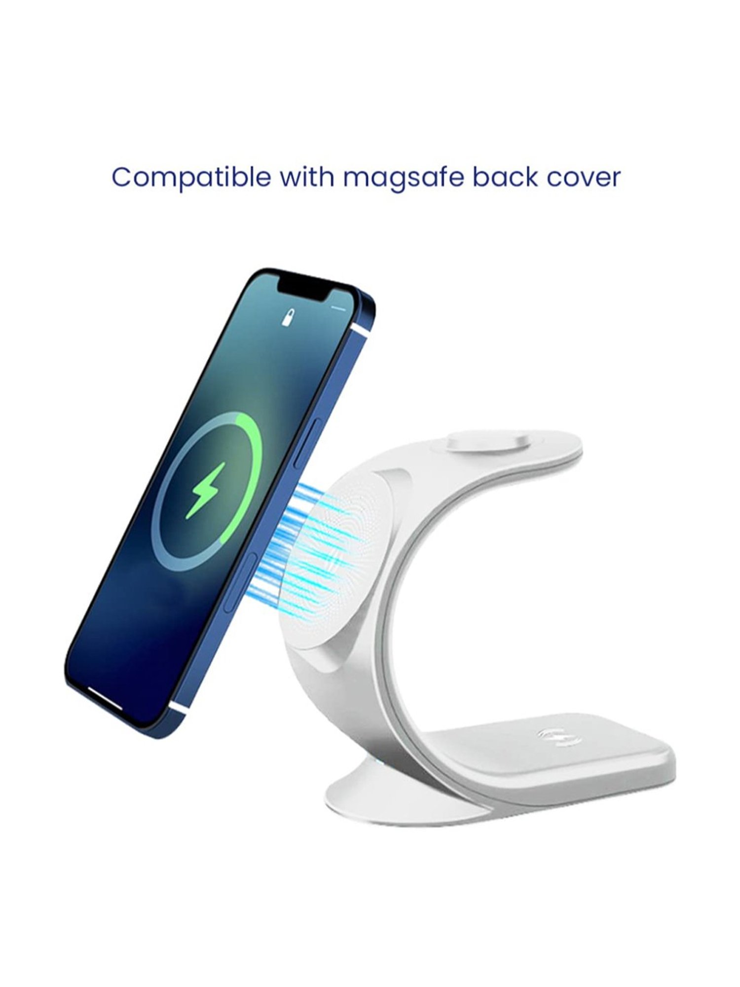 Stuffcool WC360 18W Magnetic 3 in 1 Wireless Charging Station (White)