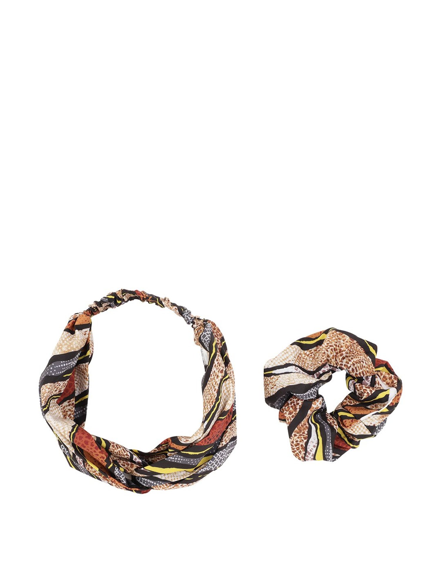 Aditi Wasan Multicolor Printed Head Bands Pack of 2