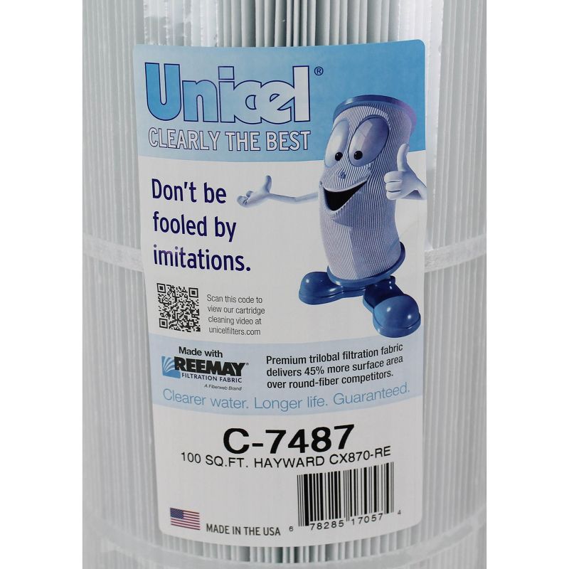 Unicel C-7487 Swimming Pool 100 Sq. Ft. Replacement Filter Cartridge