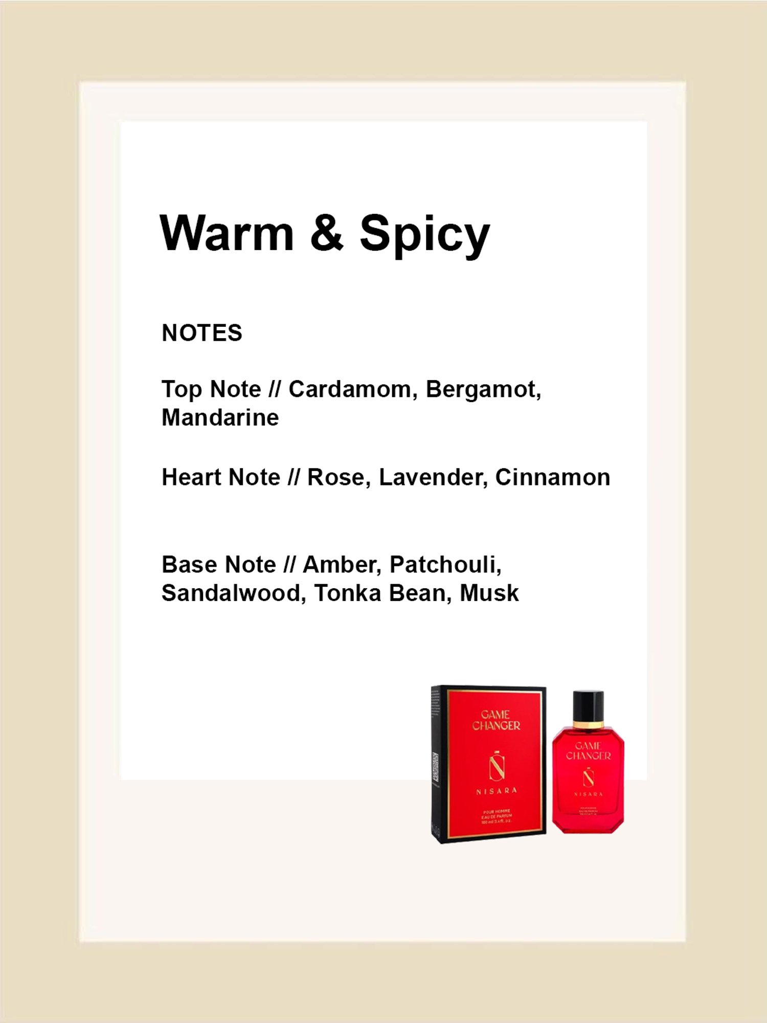 NISARA Game Changer Eau de Parfum for Men - 100 ml