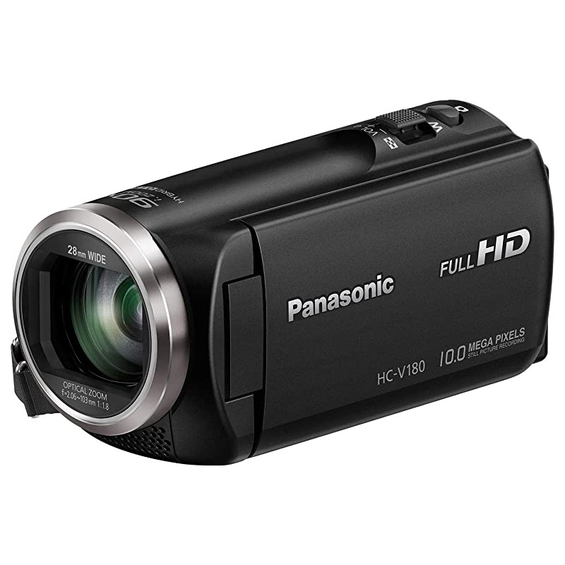 Full HD Video Camera Camcorder HCV180K 50X Optical Zoom 158Inch BSI Sensor Touch Enabled 27Inch LCD Display Black