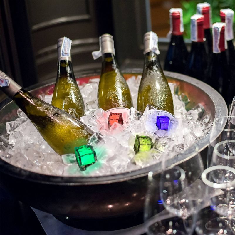 12pk LED Ice Cube Shape Lights