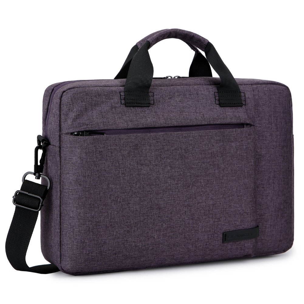 BRINCH Laptop Bag 13.3 Inch, Stylish Fabric Laptop Messenger Shoulder Bag Case Briefcase for 13 - 13.3 Inch Laptop / Notebook / MacBook / Ultrabook / Chromebook Computers (Black)