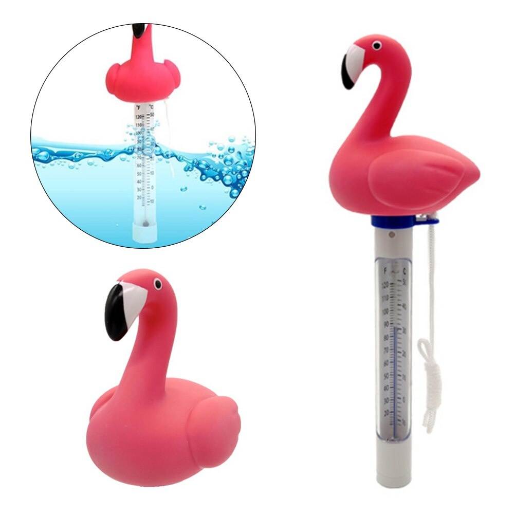 Floating Swimming Pool Thermometer Pond Water Thermometer with String Baby Pool Thermometer Shatter Resistant for Outdoor