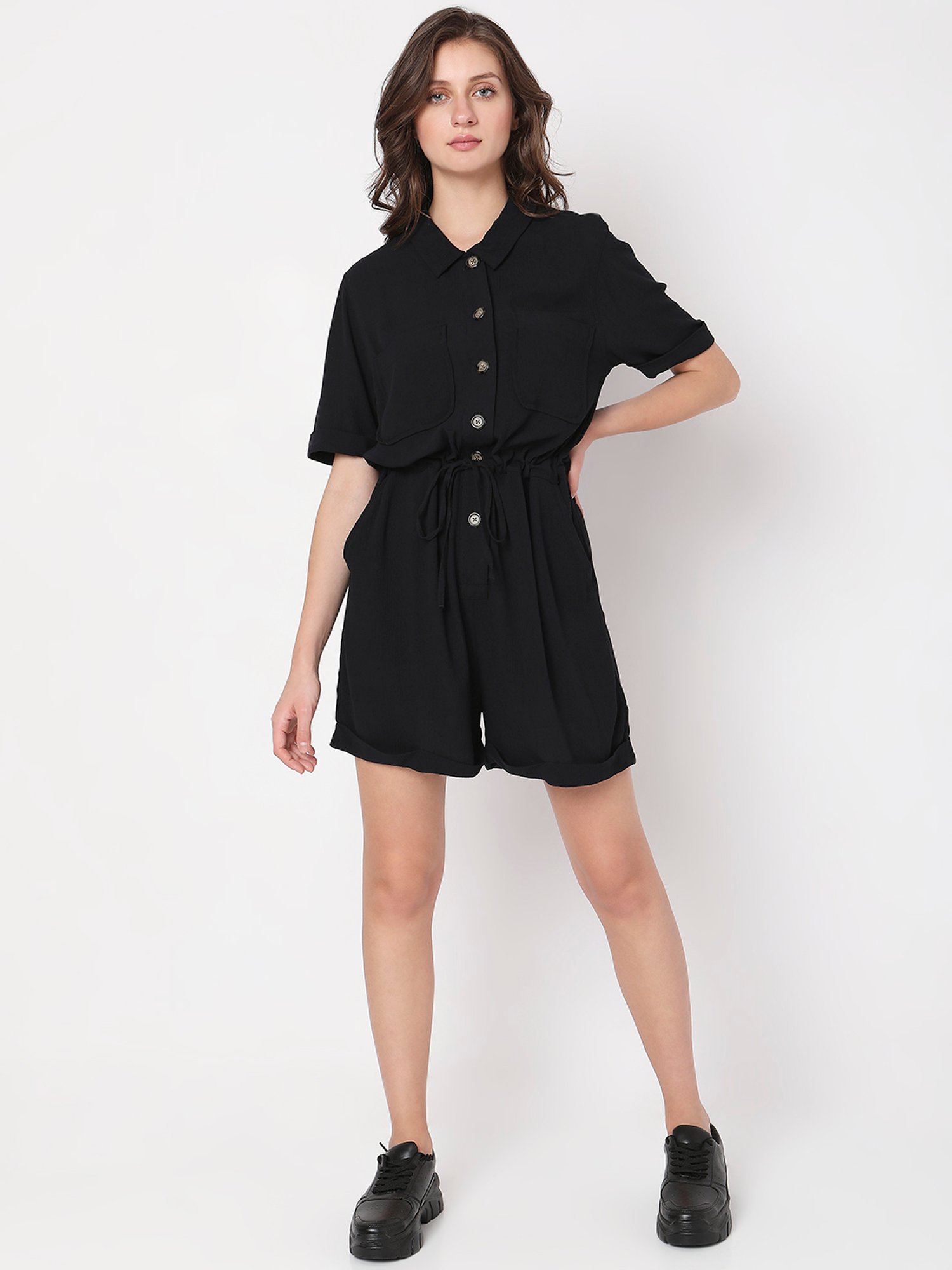 Vero Moda Black Playsuit