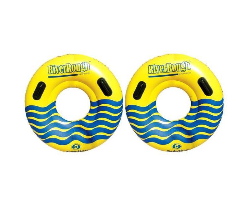 2 NEW Swimline 17035ST Swimming Pool River Rough 48" Heavy Duty Floating Tubes