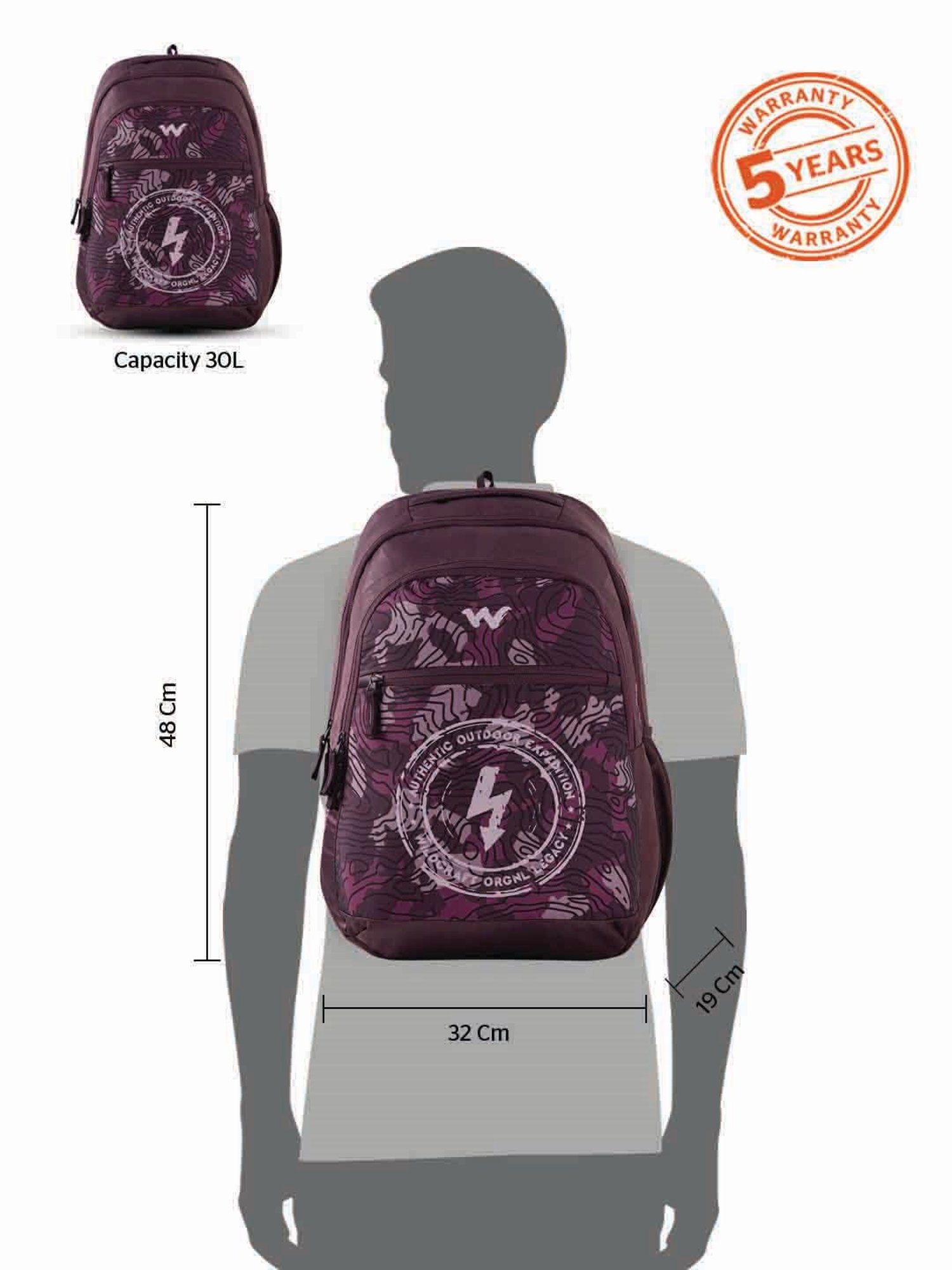 Wildcraft Blaze 30 Tan Backpack