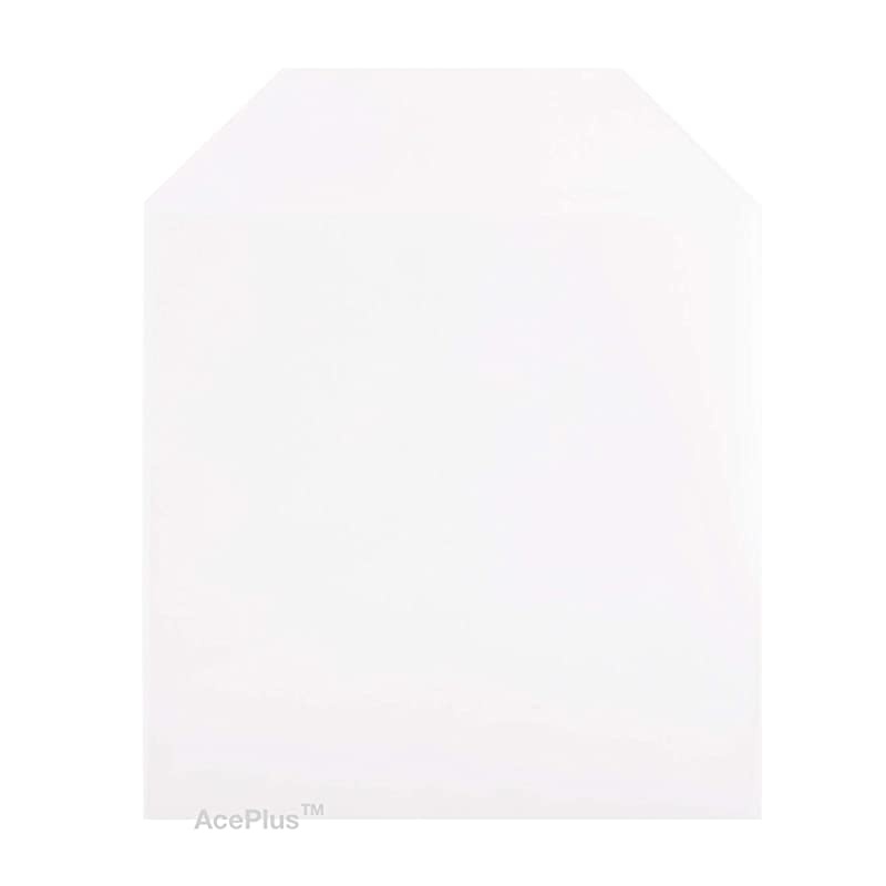 1000 CPP Clear Plastic Sleeves with Flap 120 micron 1 box of 10 packs of 100 sleeves