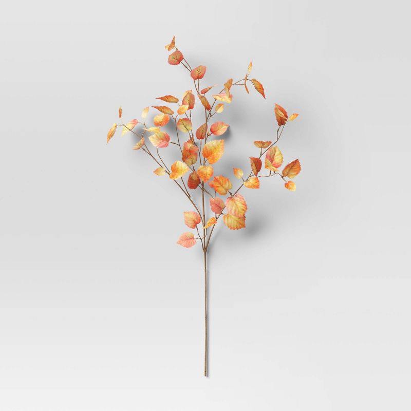 28" Artificial Hazel Leaf Stem - Threshold™