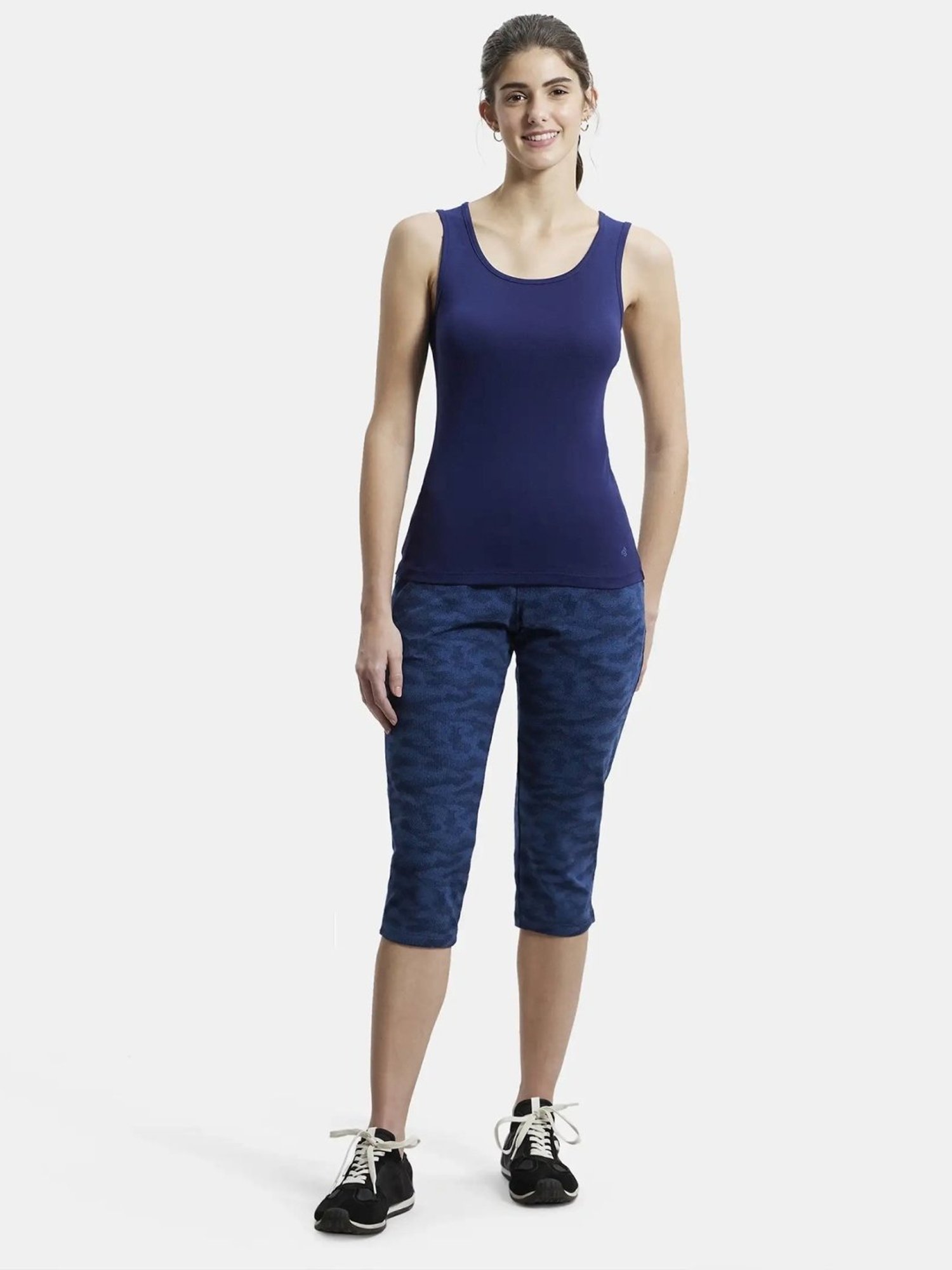 Jockey A113 Women's Super Combed Cotton Rib Fabric Slim Fit Solid Tank Top