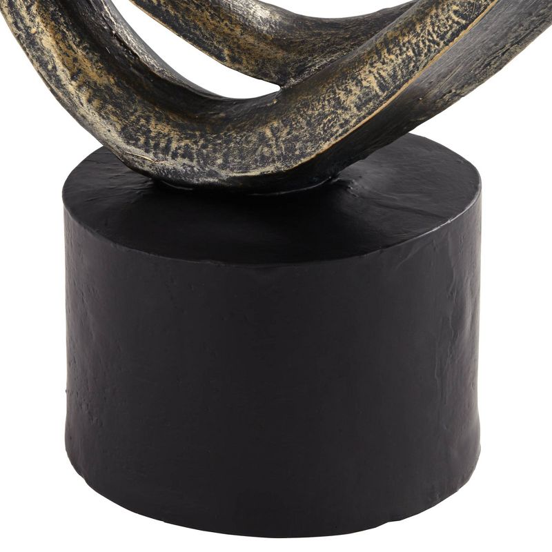 Kensington Hill Looping Heart 16 1/2" High Antique Bronze Sculpture