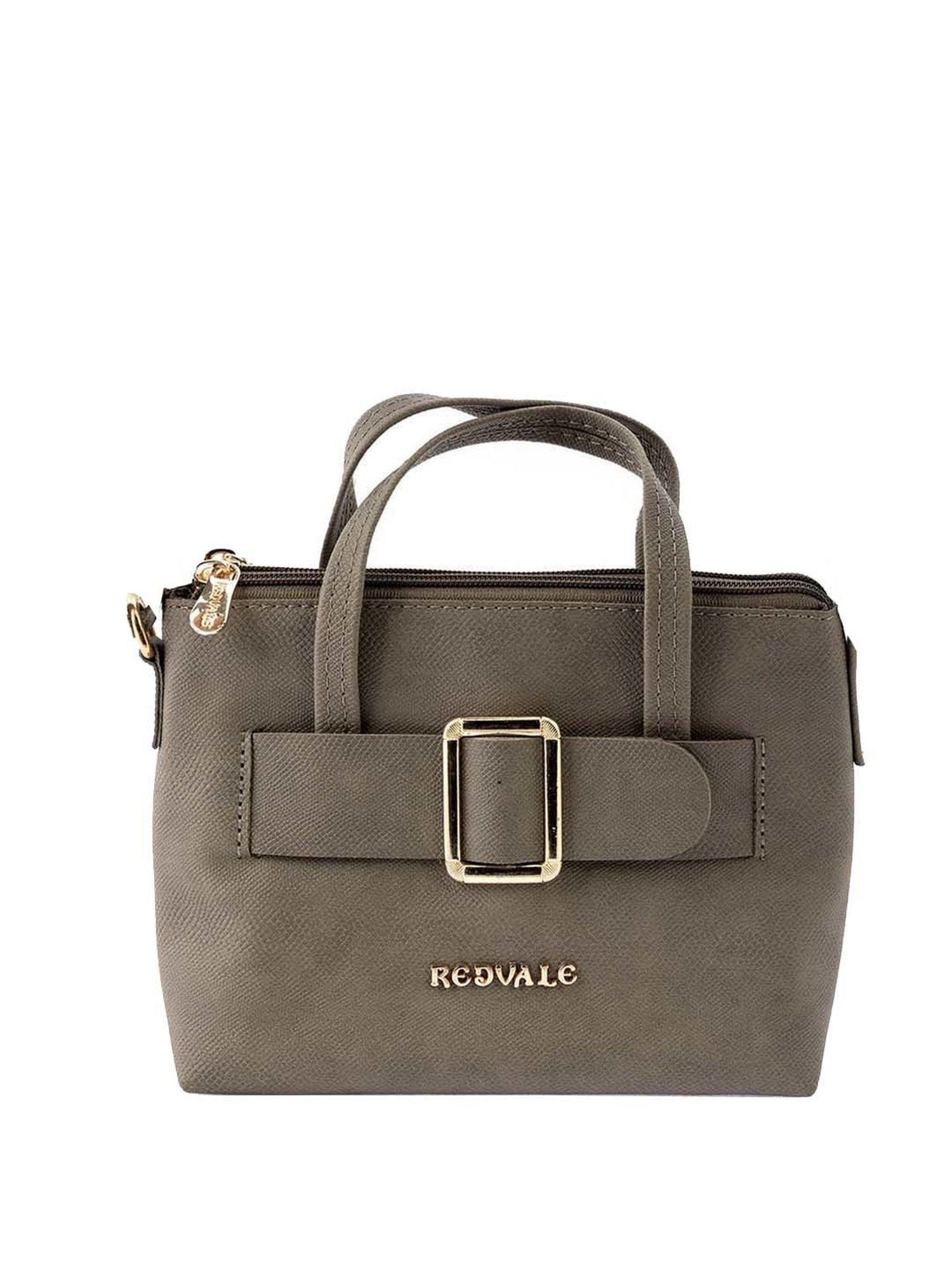 REDVALE Khaki Textured Small Handbag