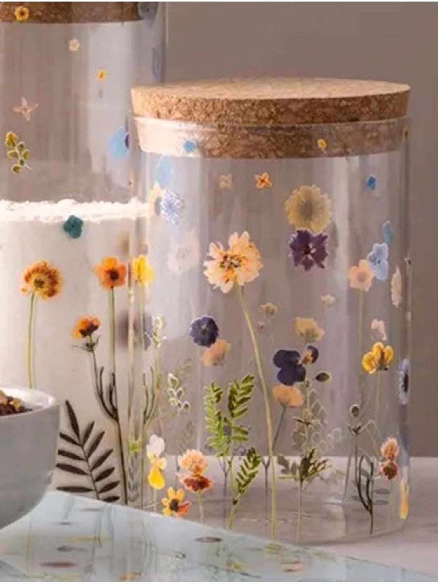 Aristo Silver Stainless Steel Storage Containers with Base Stand - Set of 7