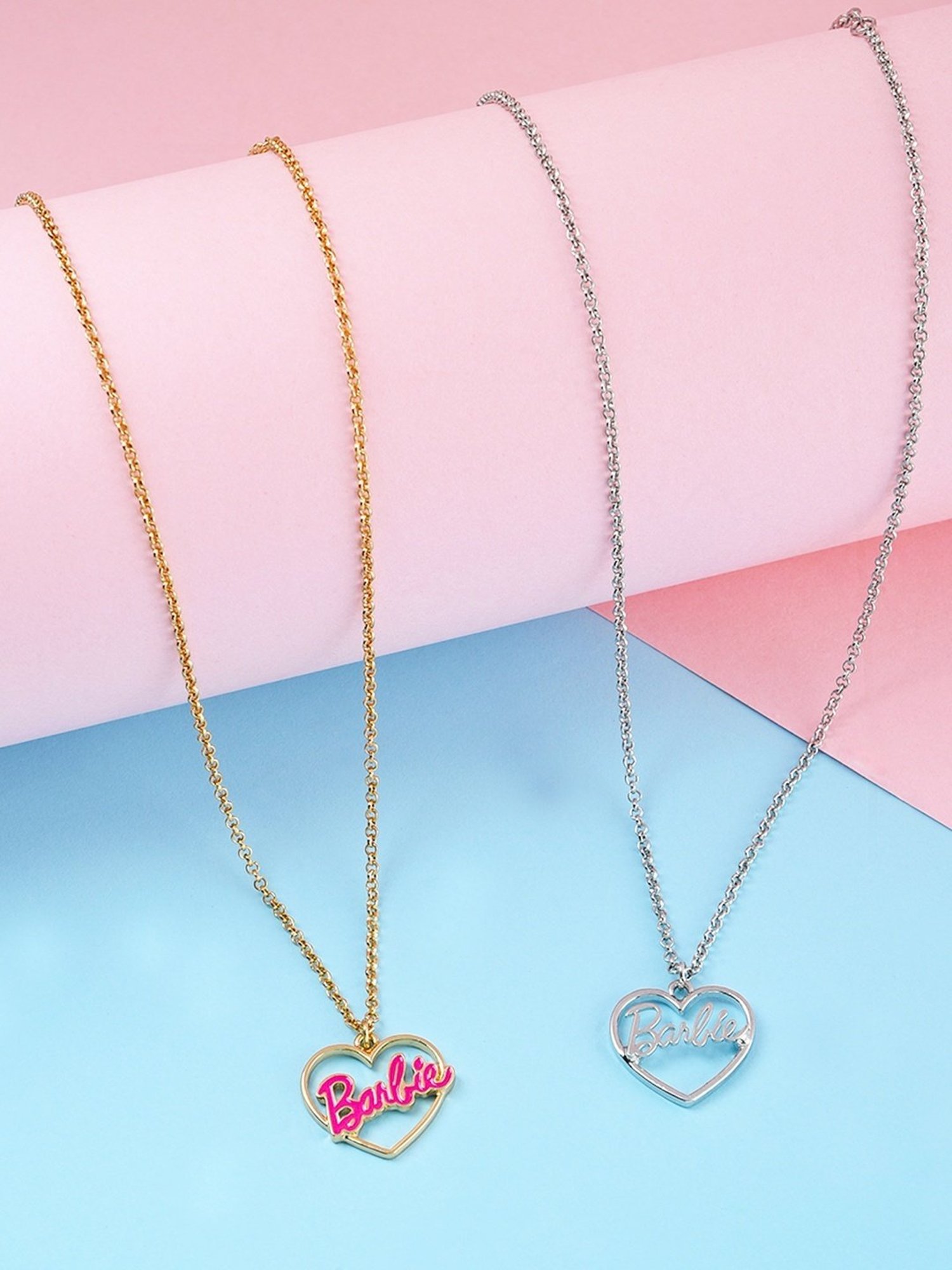 ToniQ Barbie Limited Edition Multi Necklace for Women - Set of 2