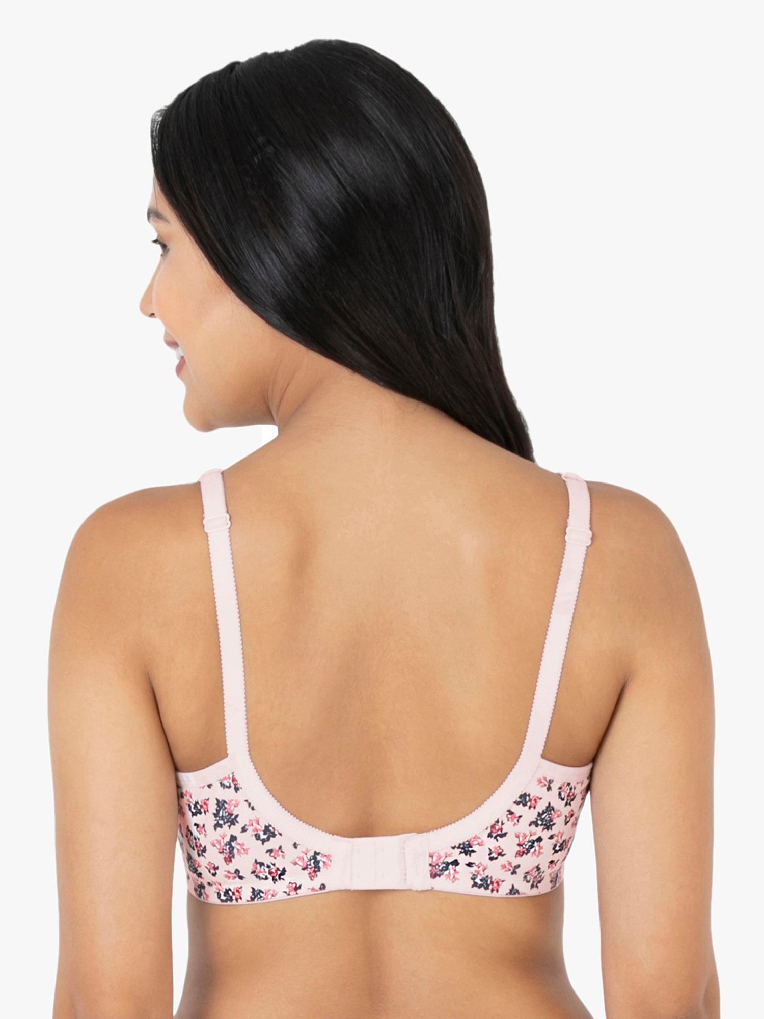 Amante Ditsy Pink Non-wired Non-padded T-Shirt Bra